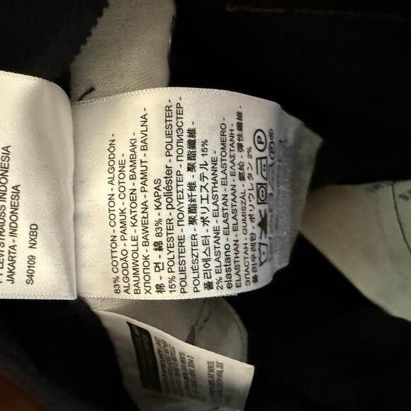 New men’s‎ black Levi’s corduroy jeans, Size 31 x 30 502 stretch taper - Picture 8 of 10